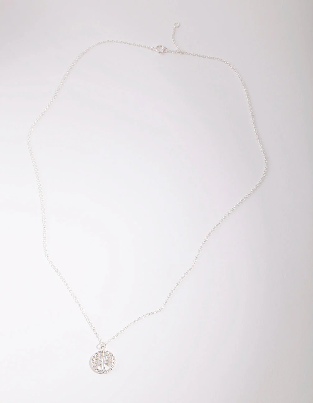 Sterling Silver Cubic Zirconia Tree Of Life Necklace - Image 4