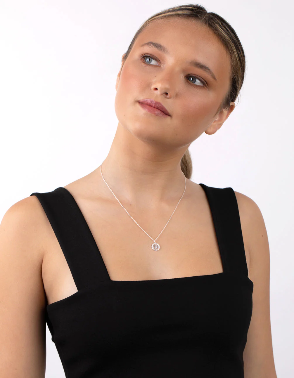 Sterling Silver Cubic Zirconia Tree Of Life Necklace - Image 5