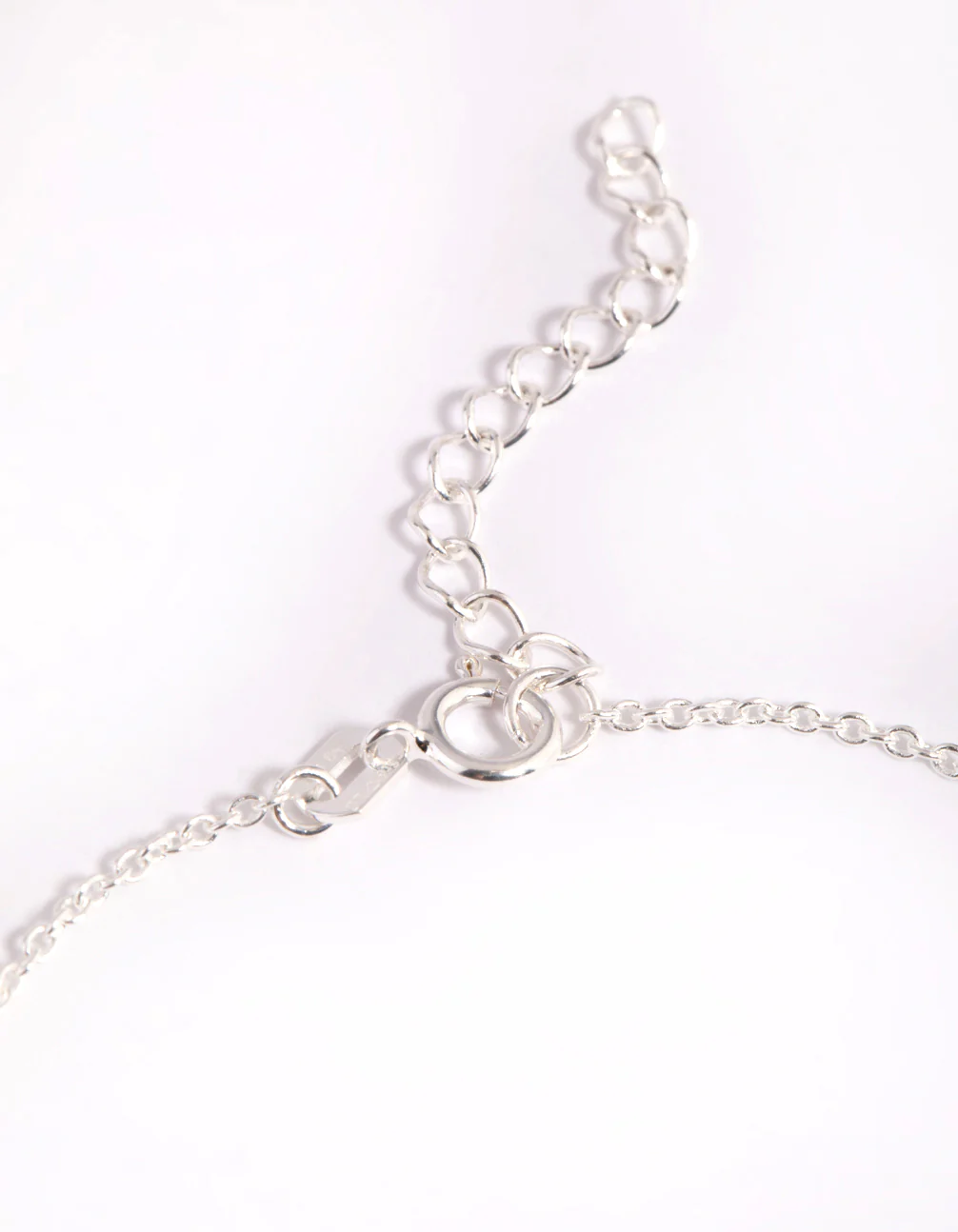 Sterling Silver Cubic Zirconia Flower Bracelet - Image 4