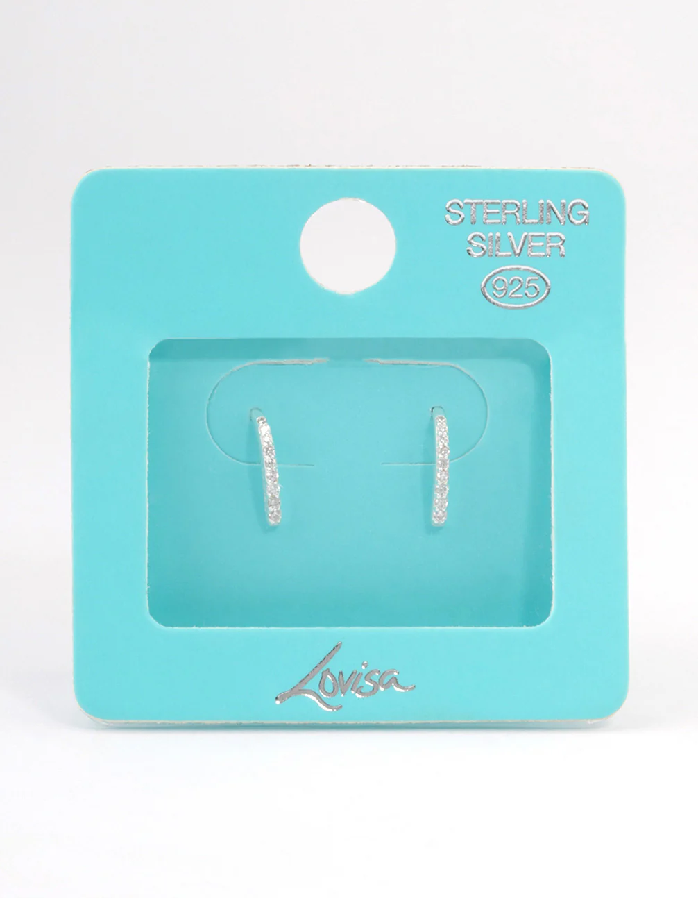 Sterling Silver Cubic Zirconia Hook Drop Earrings - Image 3