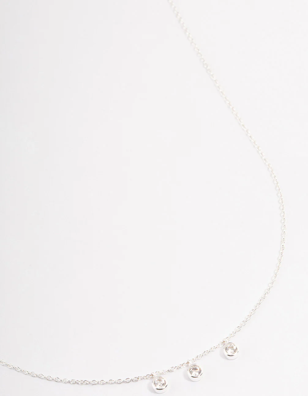Sterling Silver Cubic Zirconia Necklace