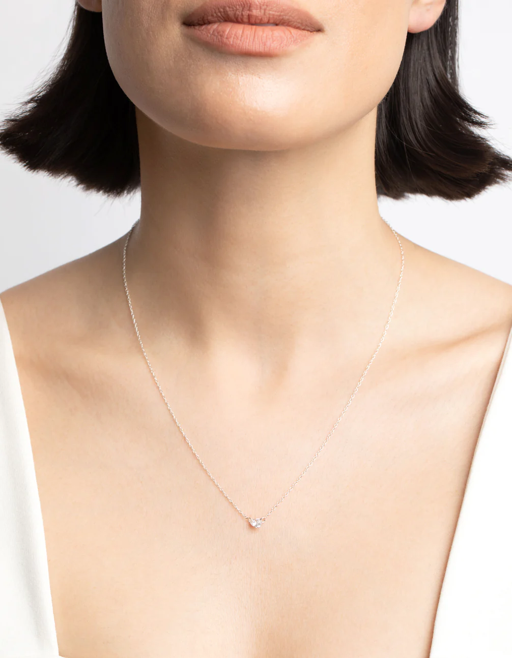 Sterling Silver Cubic Zirconia Necklace - Image 2