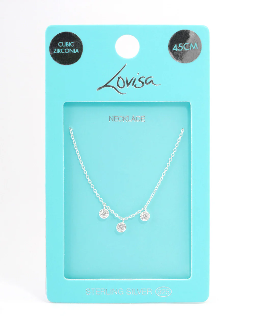 Sterling Silver Cubic Zirconia Necklace - Image 4