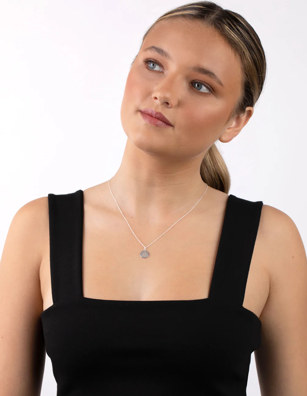 Sterling Silver Mandala Necklace - Image 2