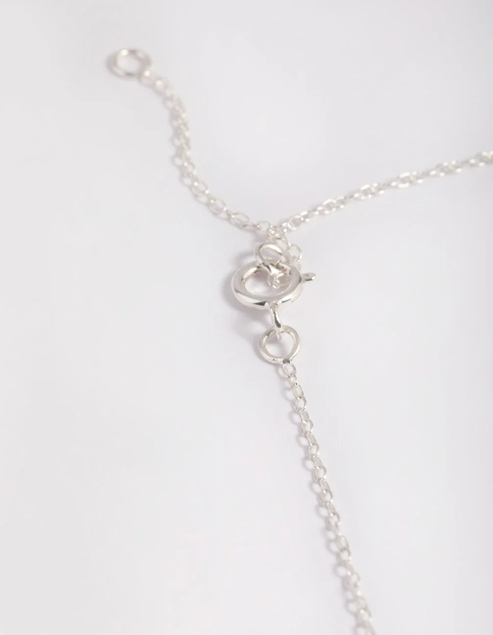 Sterling Silver Cubic Zirconia Marquise Cross Necklace - Image 4