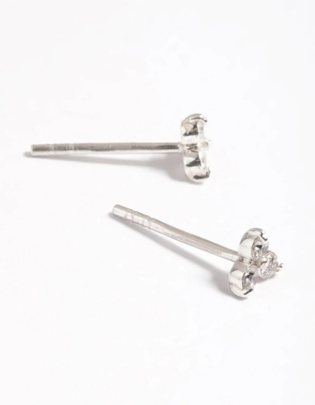 Sterling Silver Cubic Zirconia Stud Earrings - Image 4
