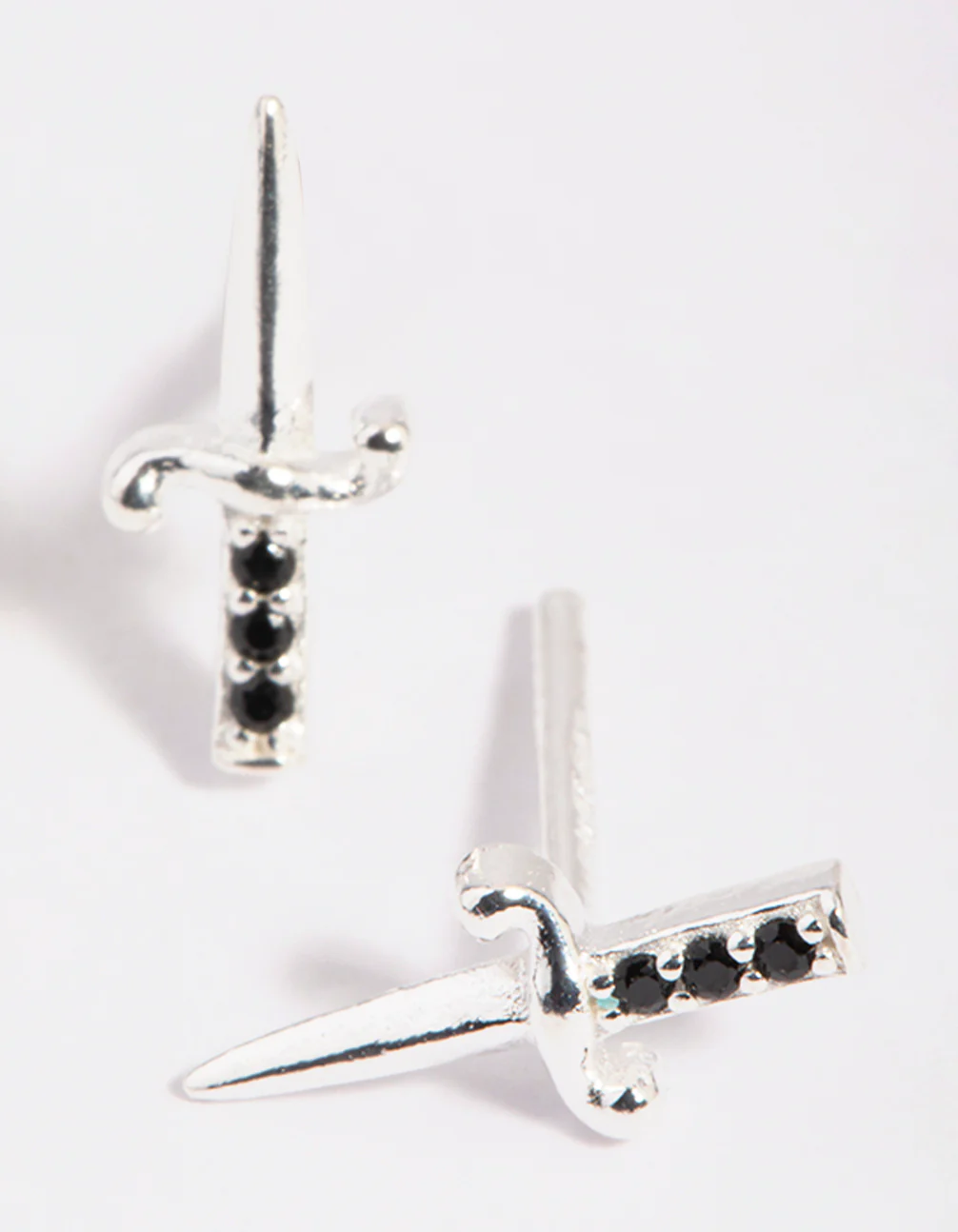 Sterling SIlver Dagger Stud Earrings - Image 2