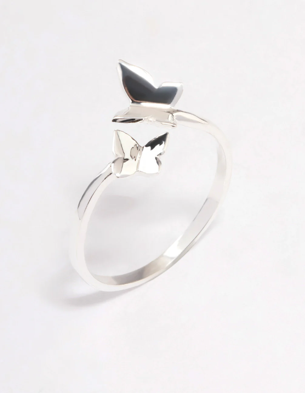 Sterling Silver Double Butterfly Ring - Image 2