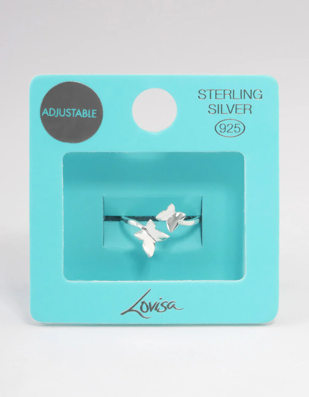 Sterling Silver Double Butterfly Ring - Image 3