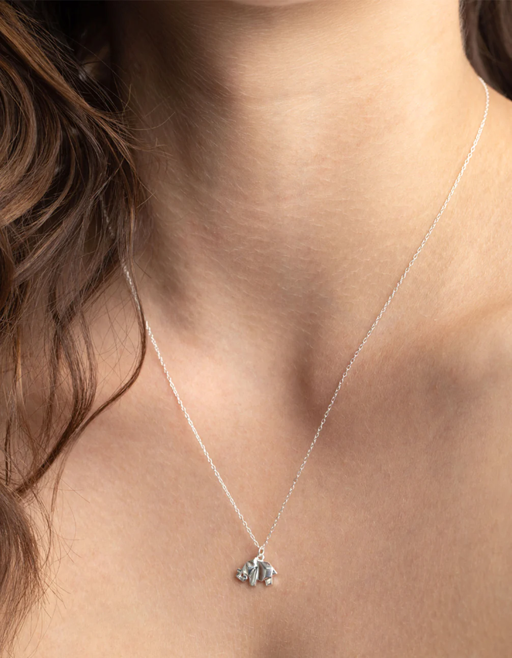 Sterling Silver Elephant Necklace - Image 2
