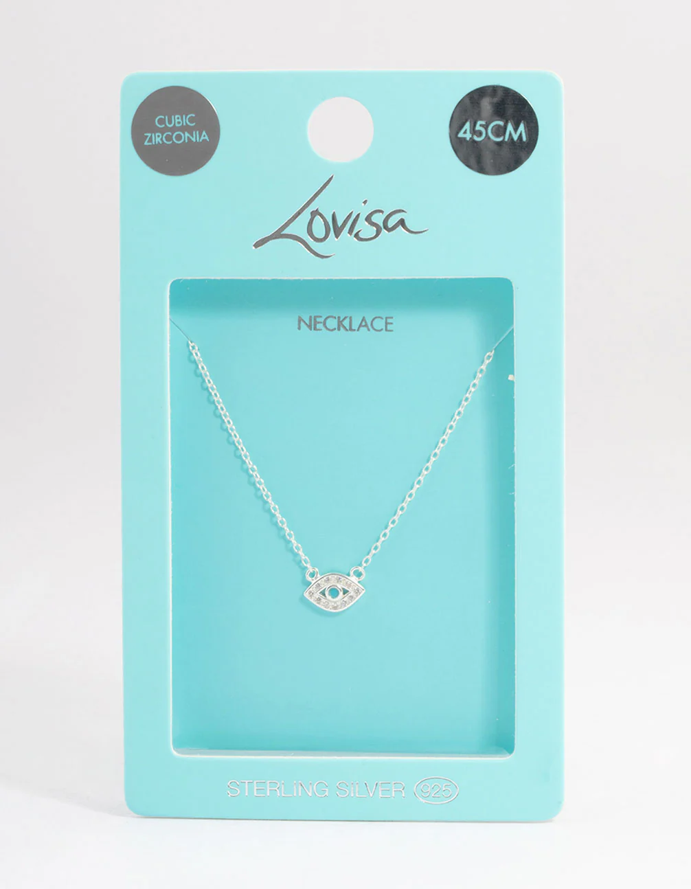 Sterling Silver Evil Eye Necklace - Image 3