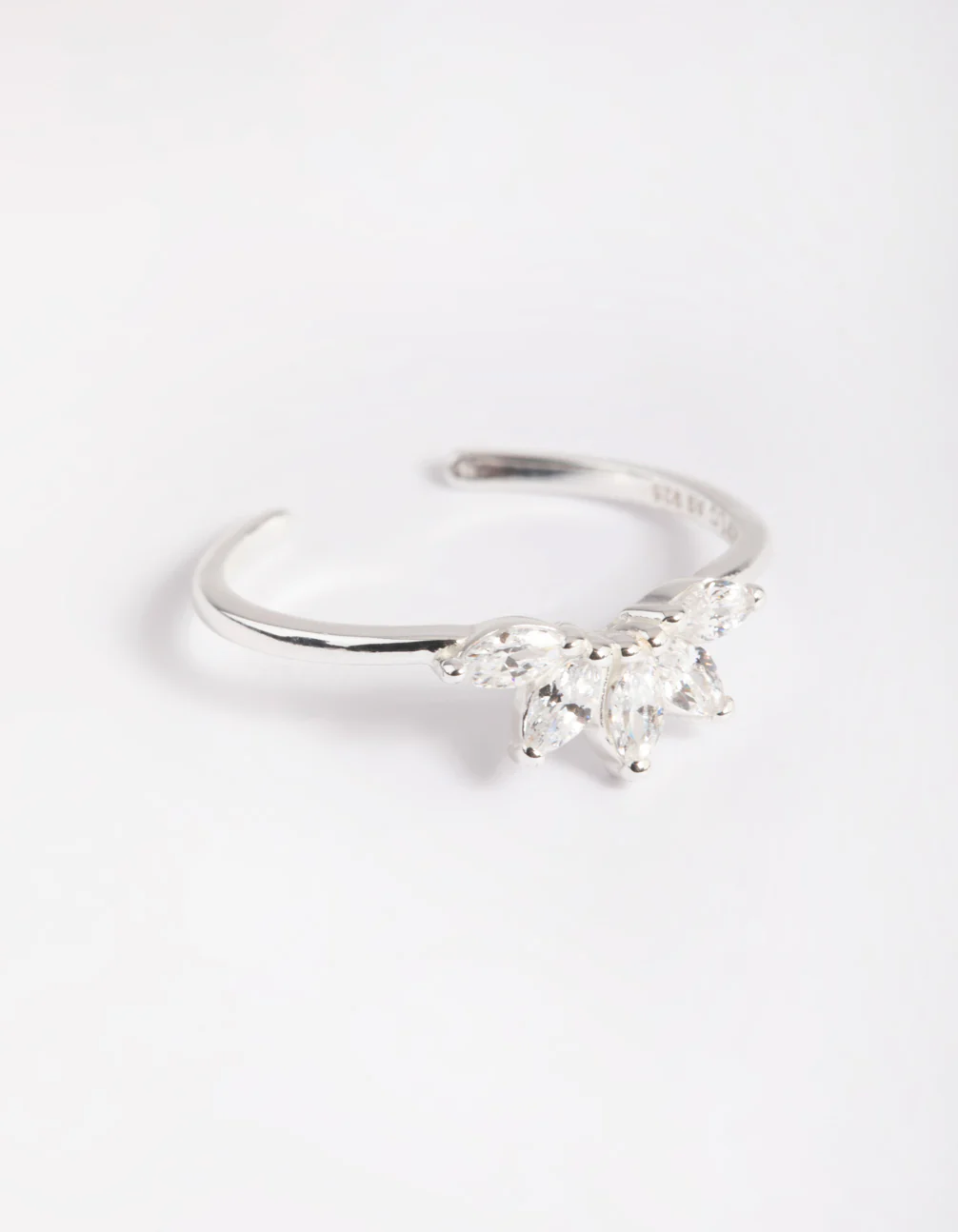 Sterling Silver Fan Ring