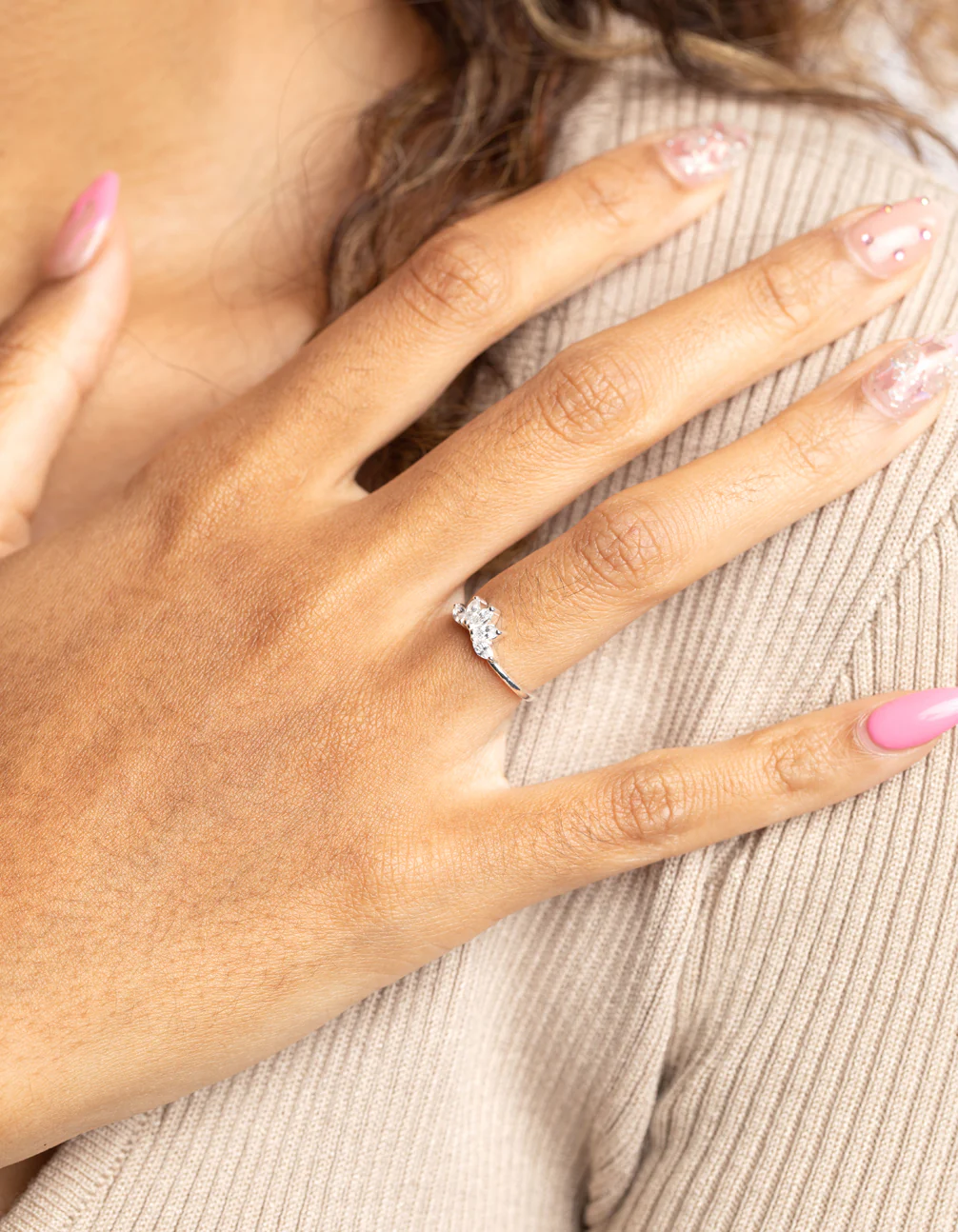 Sterling Silver Fan Ring - Image 2