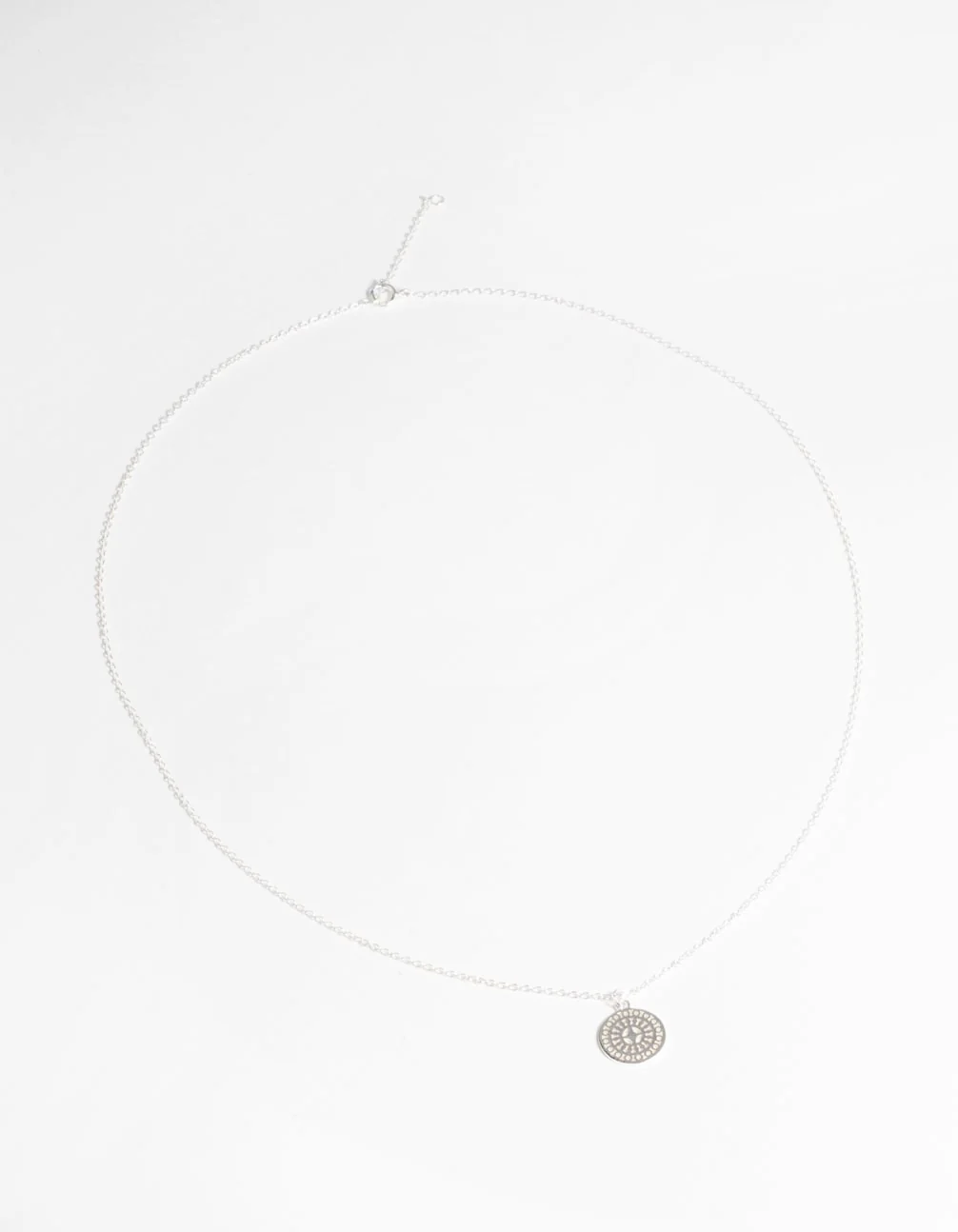 Sterling Silver Circular Stamp Necklace - Image 3