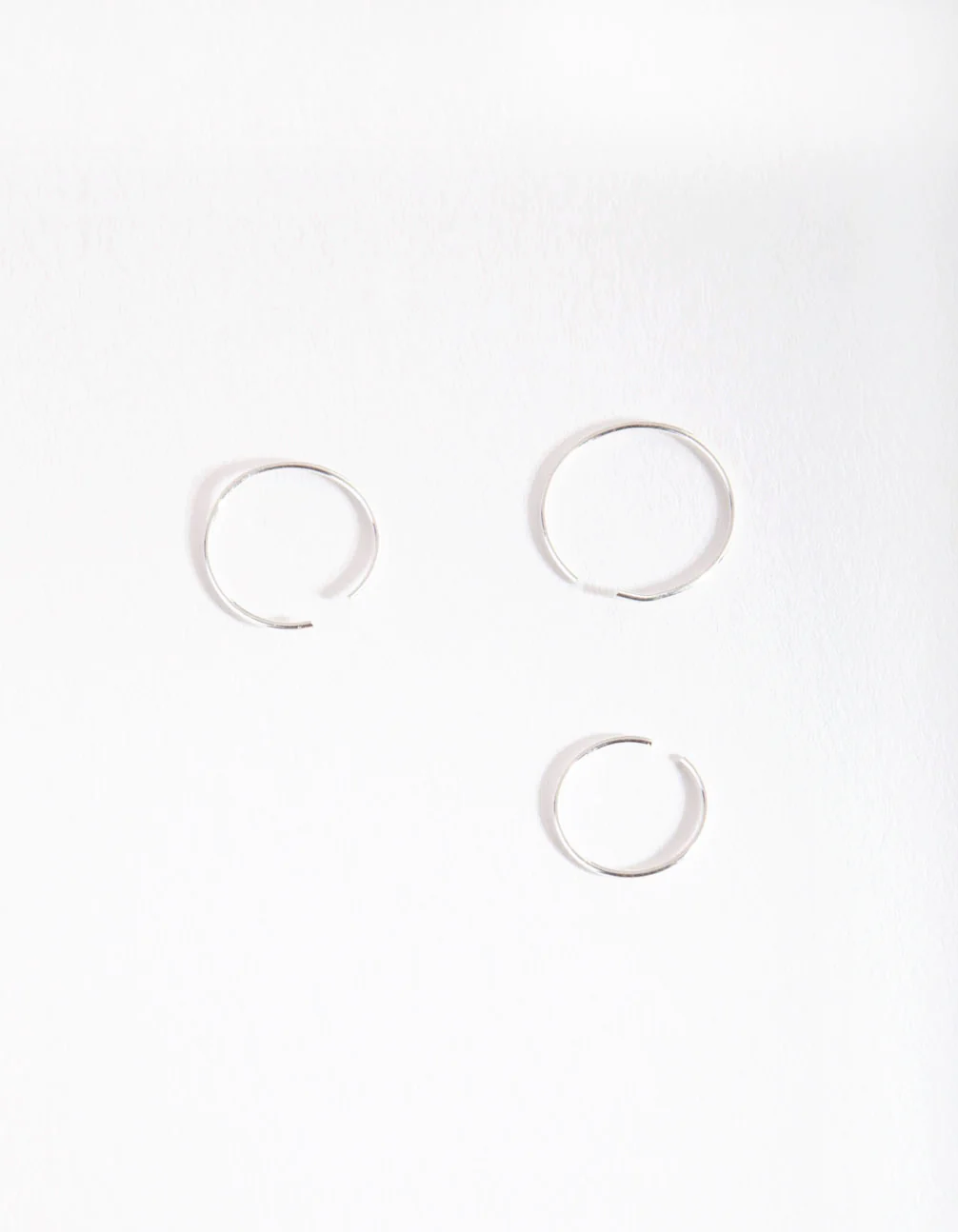 Silver Fine Graduating Nose Ring Pack - Image 2