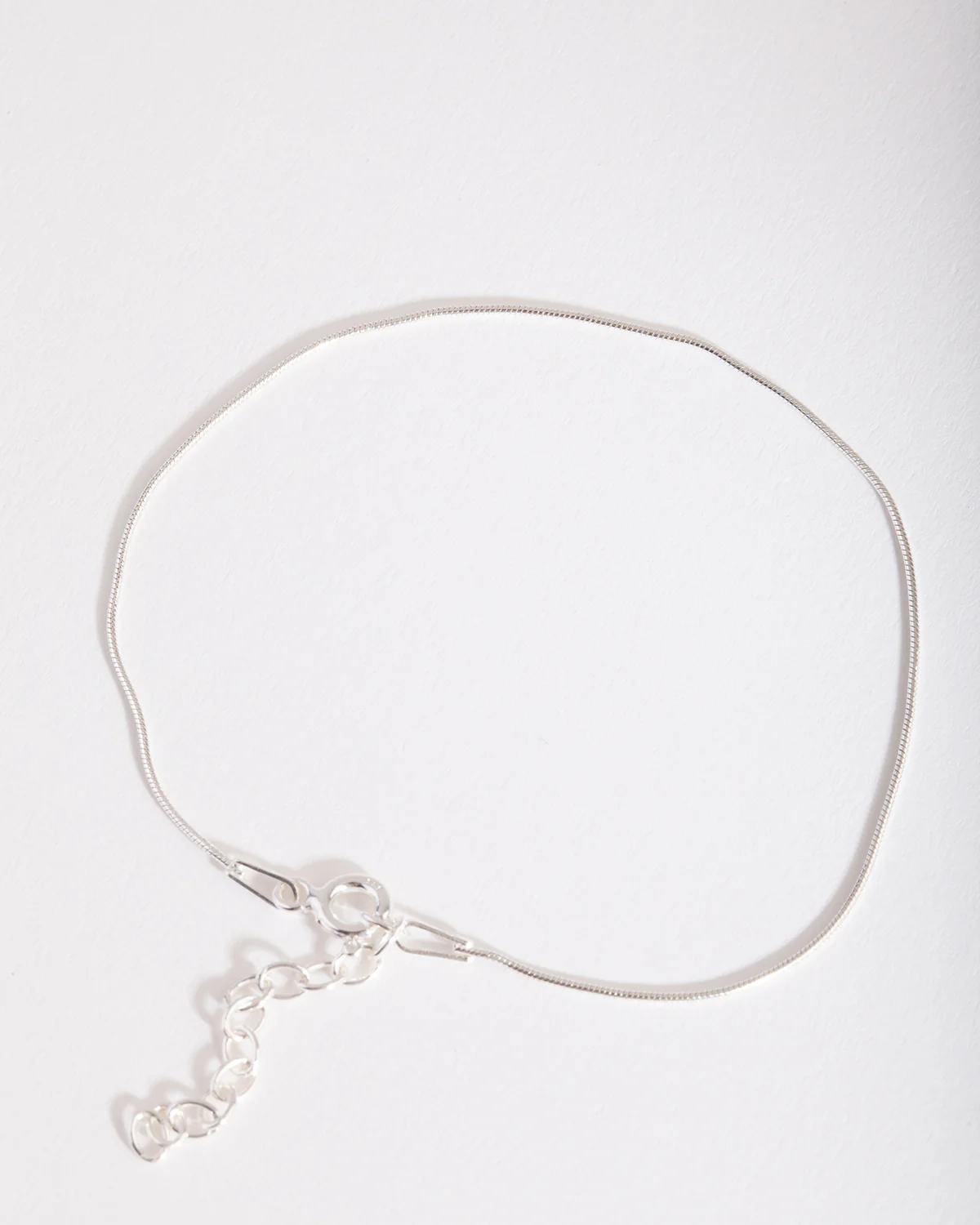 Sterling Silver Fine Snake Chain Bracelet - Image 2