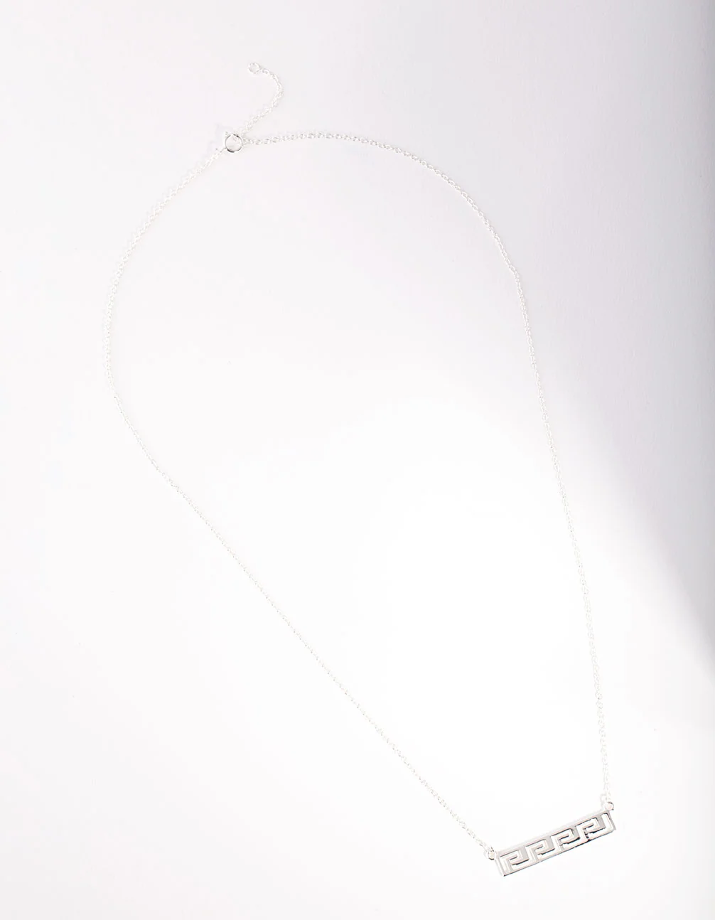 Sterling Silver Greek Key Necklace - Image 3