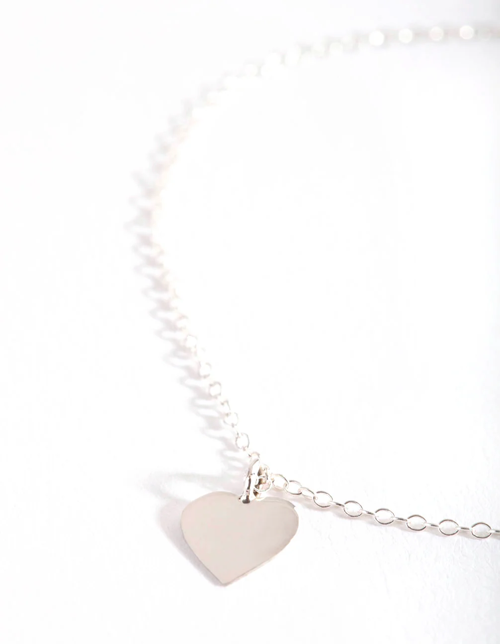 Sterling Silver Heart Charm Bracelet - Image 2