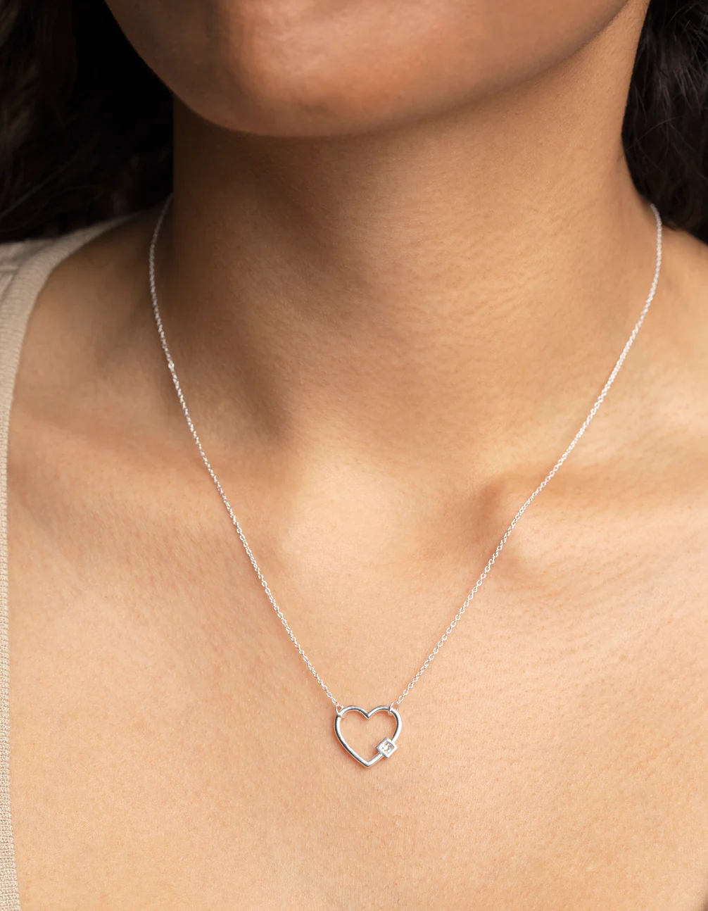 Sterling Silver Heart Pendant Necklace - Image 2