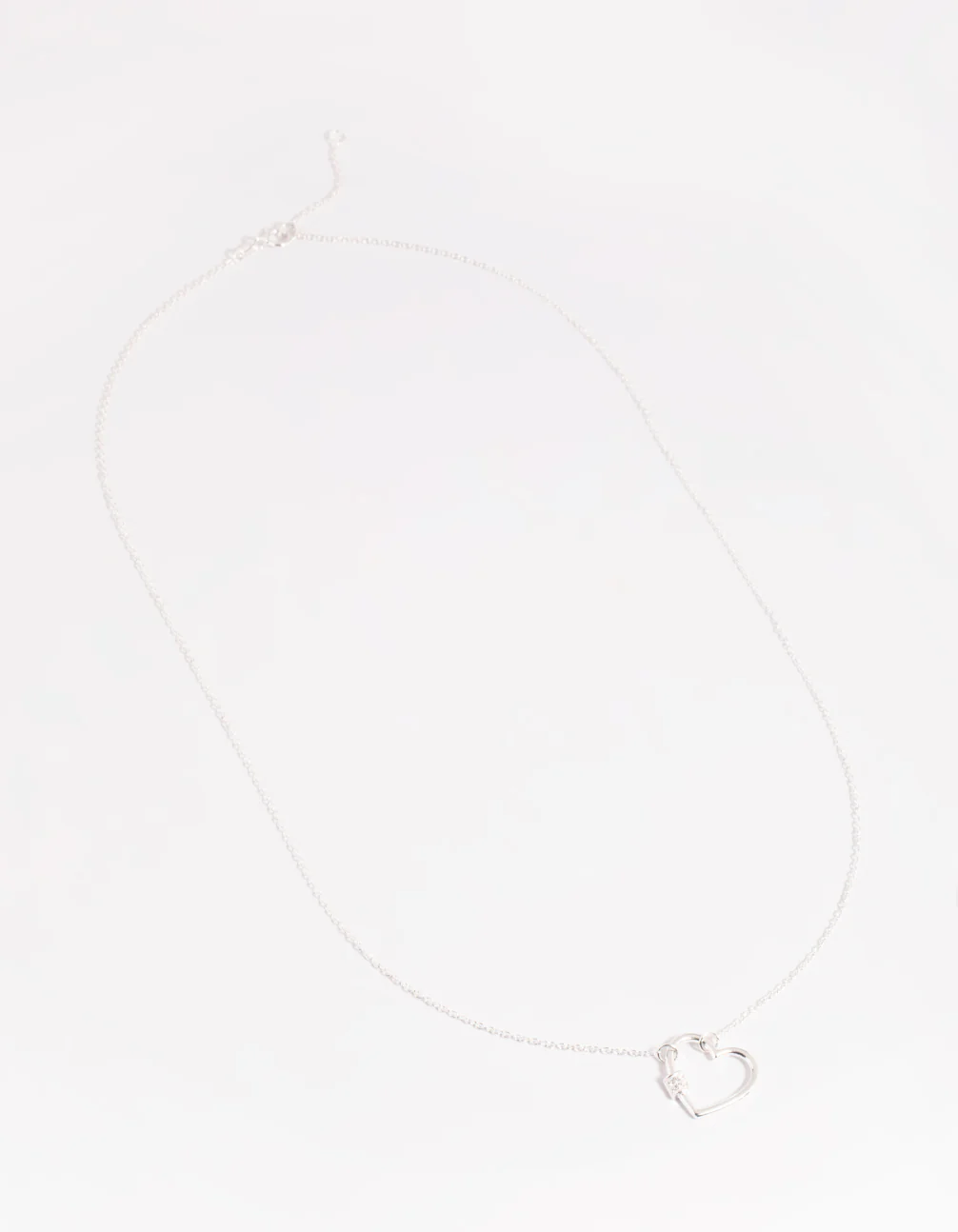 Sterling Silver Heart Pendant Necklace - Image 3