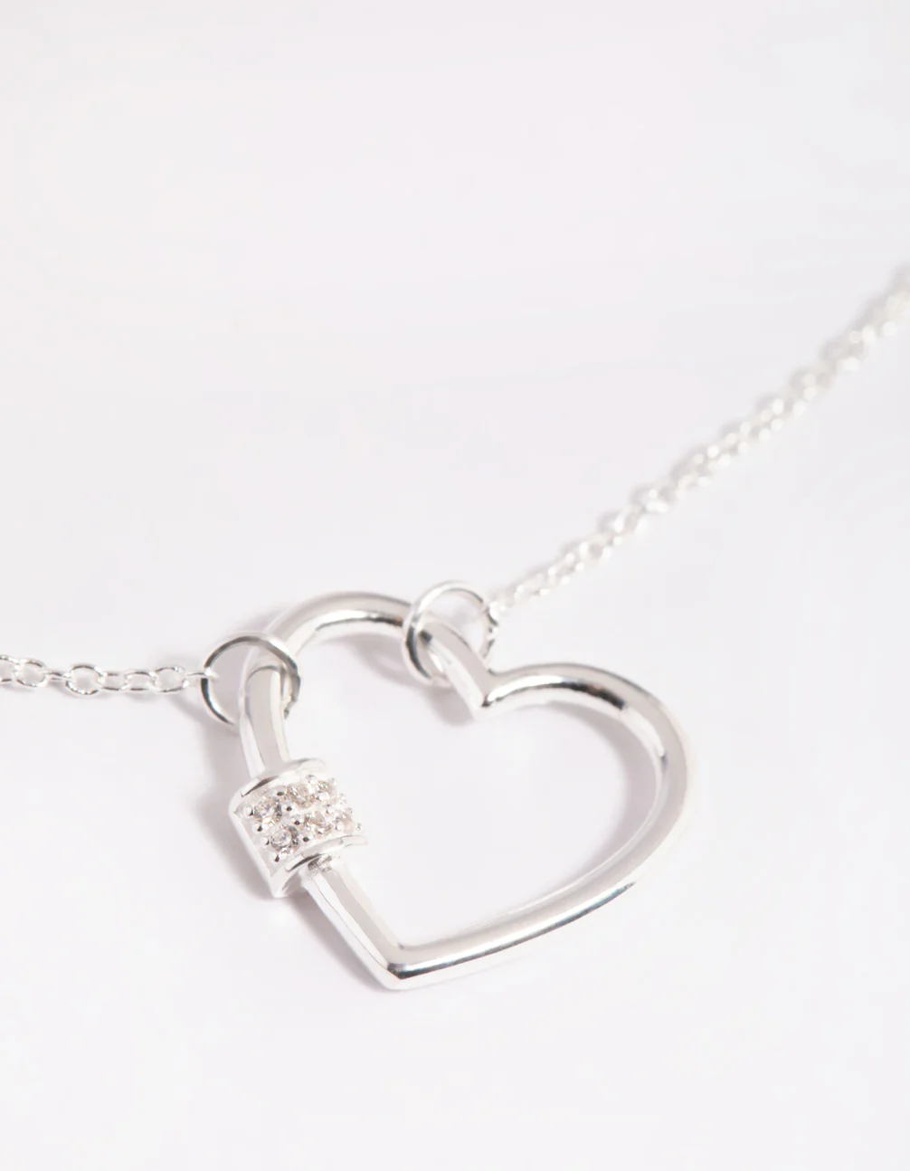 Sterling Silver Heart Pendant Necklace - Image 4