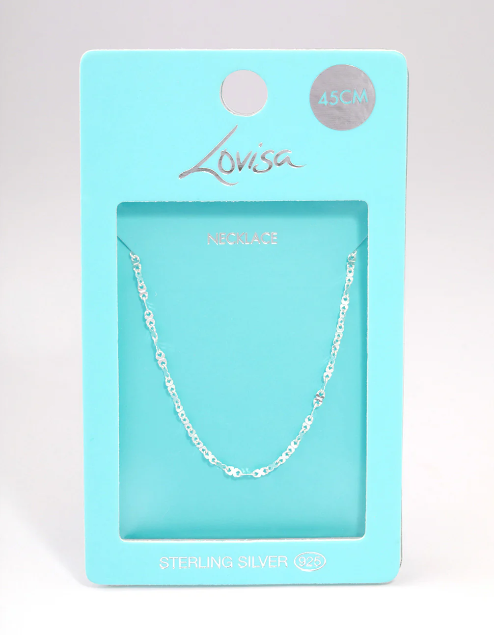 Sterling Silver Infinity Link Chain Necklace - Image 3