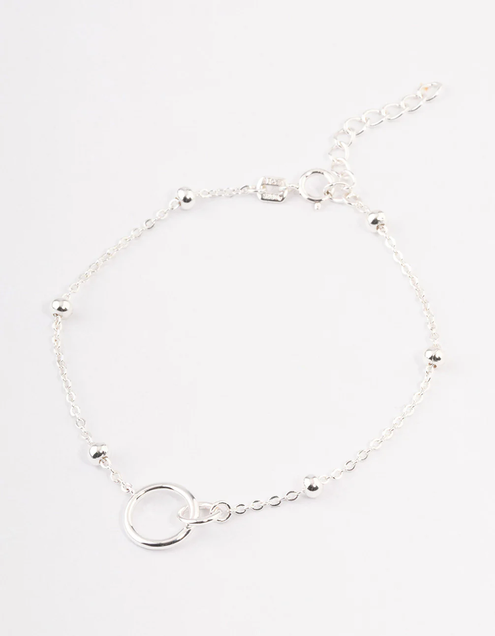 Sterling Silver Linked Circle Bracelet
