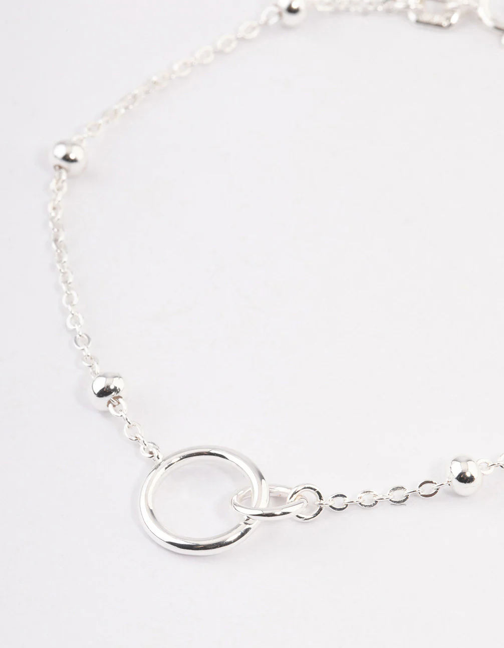 Sterling Silver Linked Circle Bracelet - Image 2