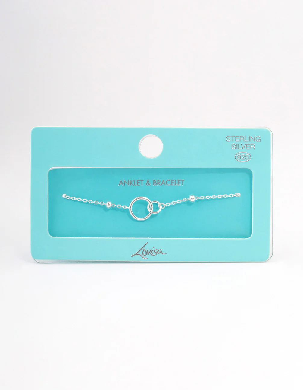 Sterling Silver Linked Circle Bracelet - Image 3