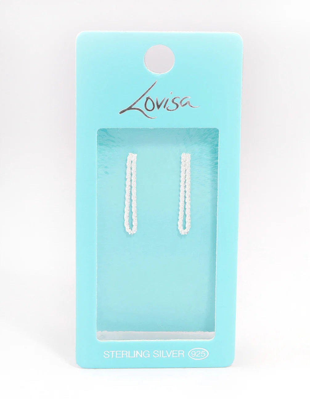 Sterling Silver Loop Dangle Earrings - Image 3