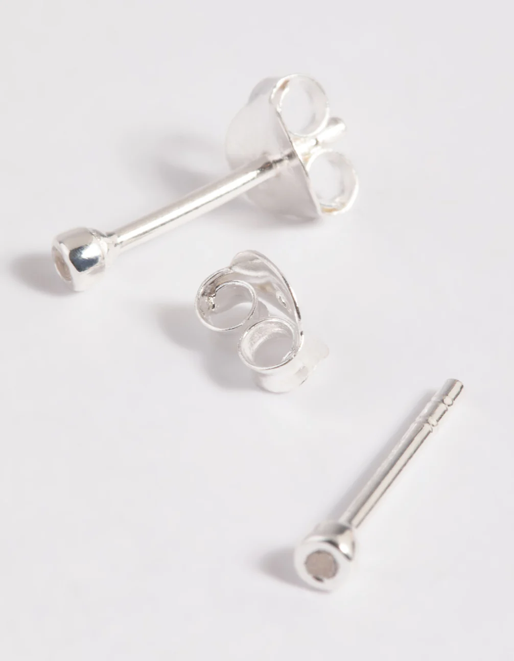 Sterling Silver Micro Stud Earrings - Image 4