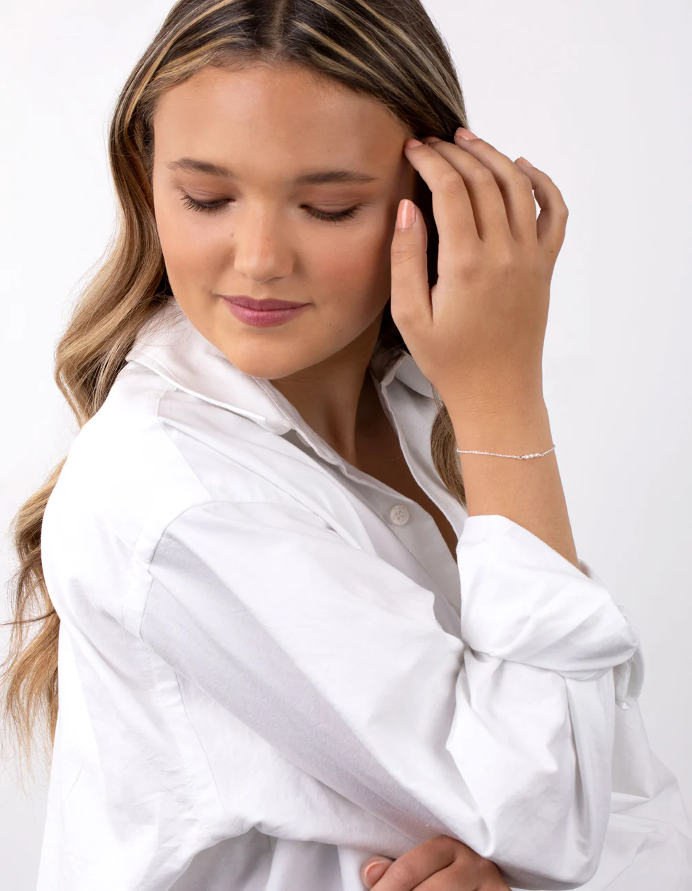 Sterling Silver Mini Pearl Bracelet - Image 5
