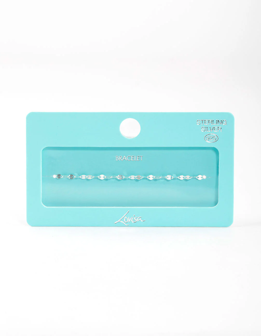 Sterling Silver Mirror Link Bracelet - Image 4