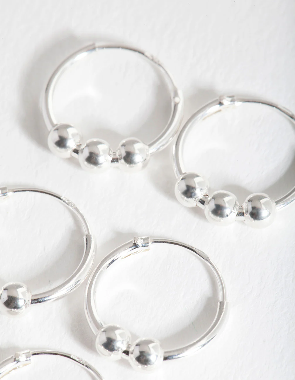 Sterling Silver Multi Ball Earring Pack - Image 2