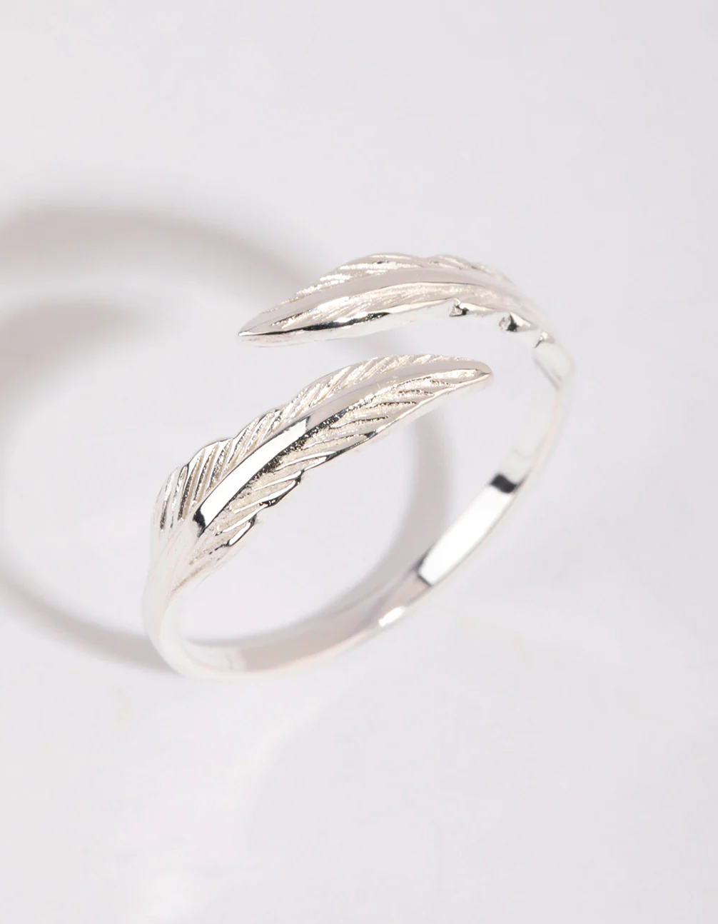Sterling Silver Feather Wrap Ring - Image 3