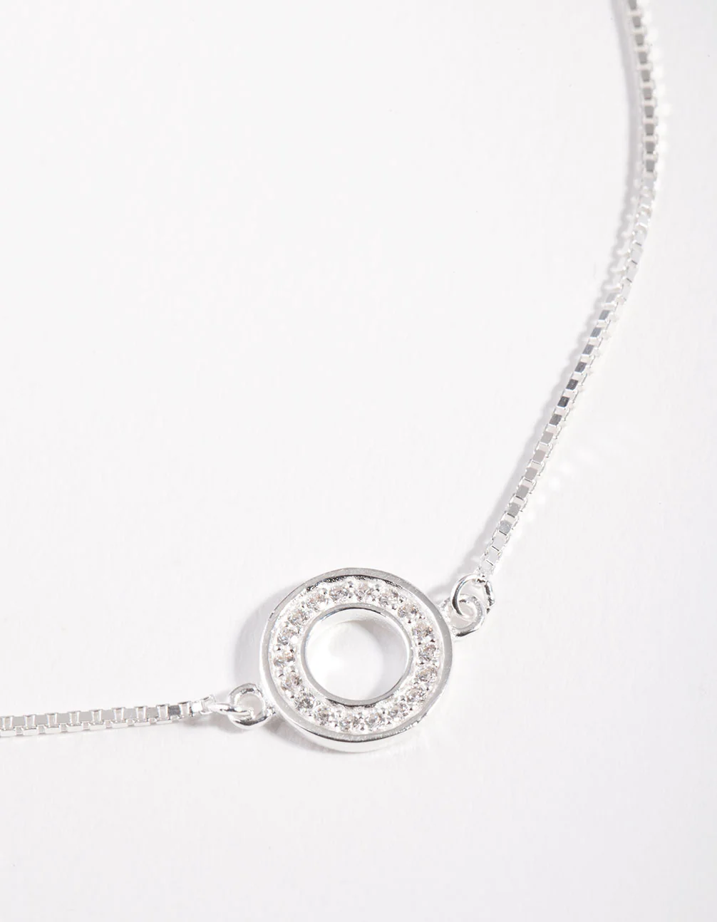 Sterling Silver Open Circle Toggle Bracelet - Image 3