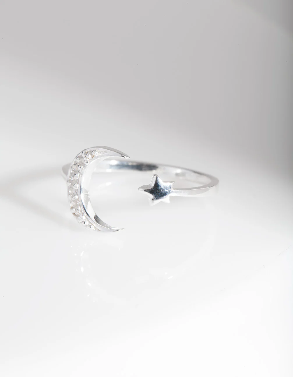 Sterling Silver Diamante Celestial Ring - Image 3