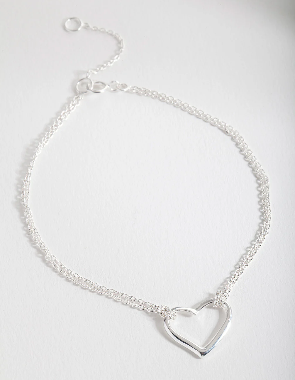 Sterling Silver Open Heart Bracelet - Image 3