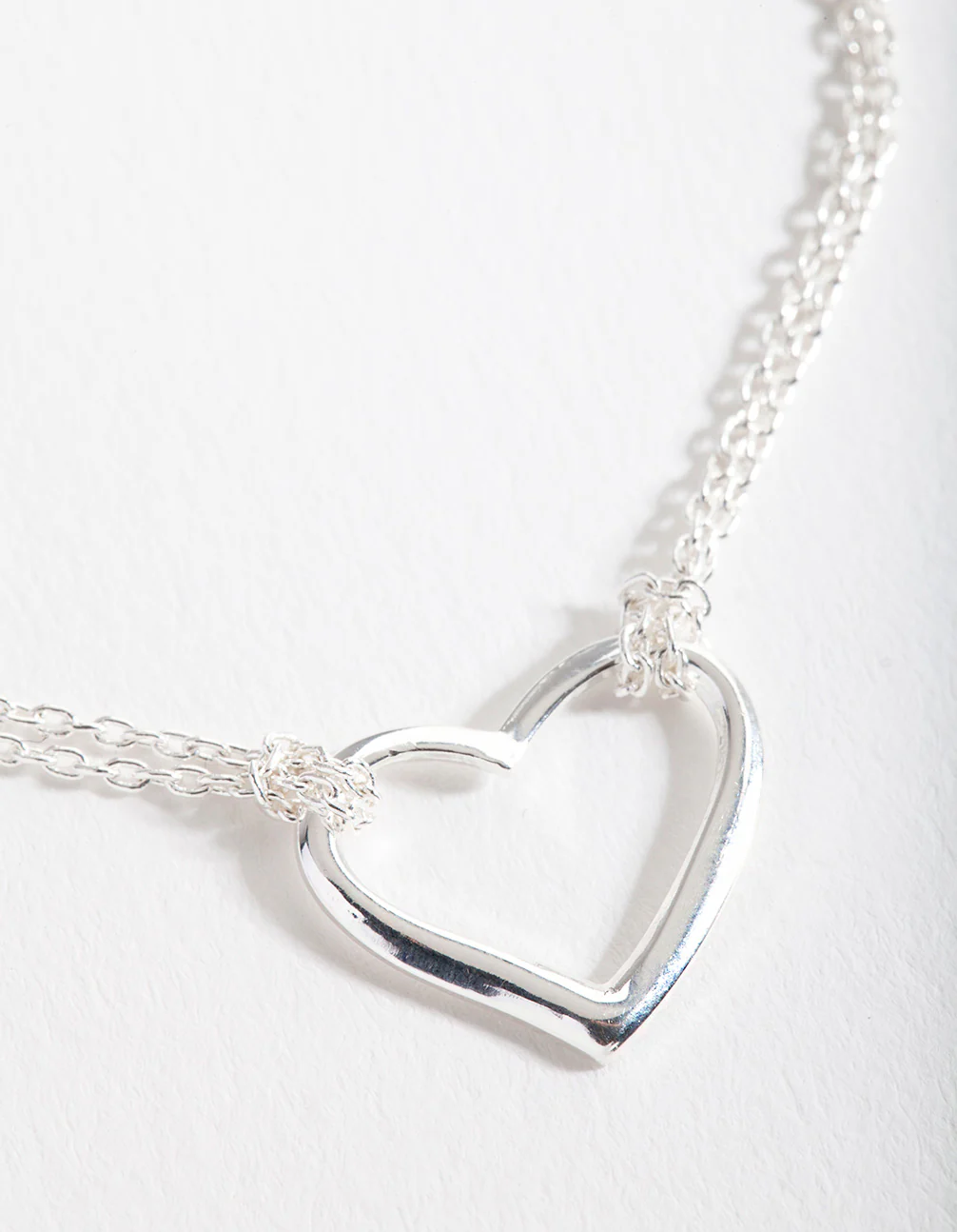 Sterling Silver Open Heart Bracelet - Image 4