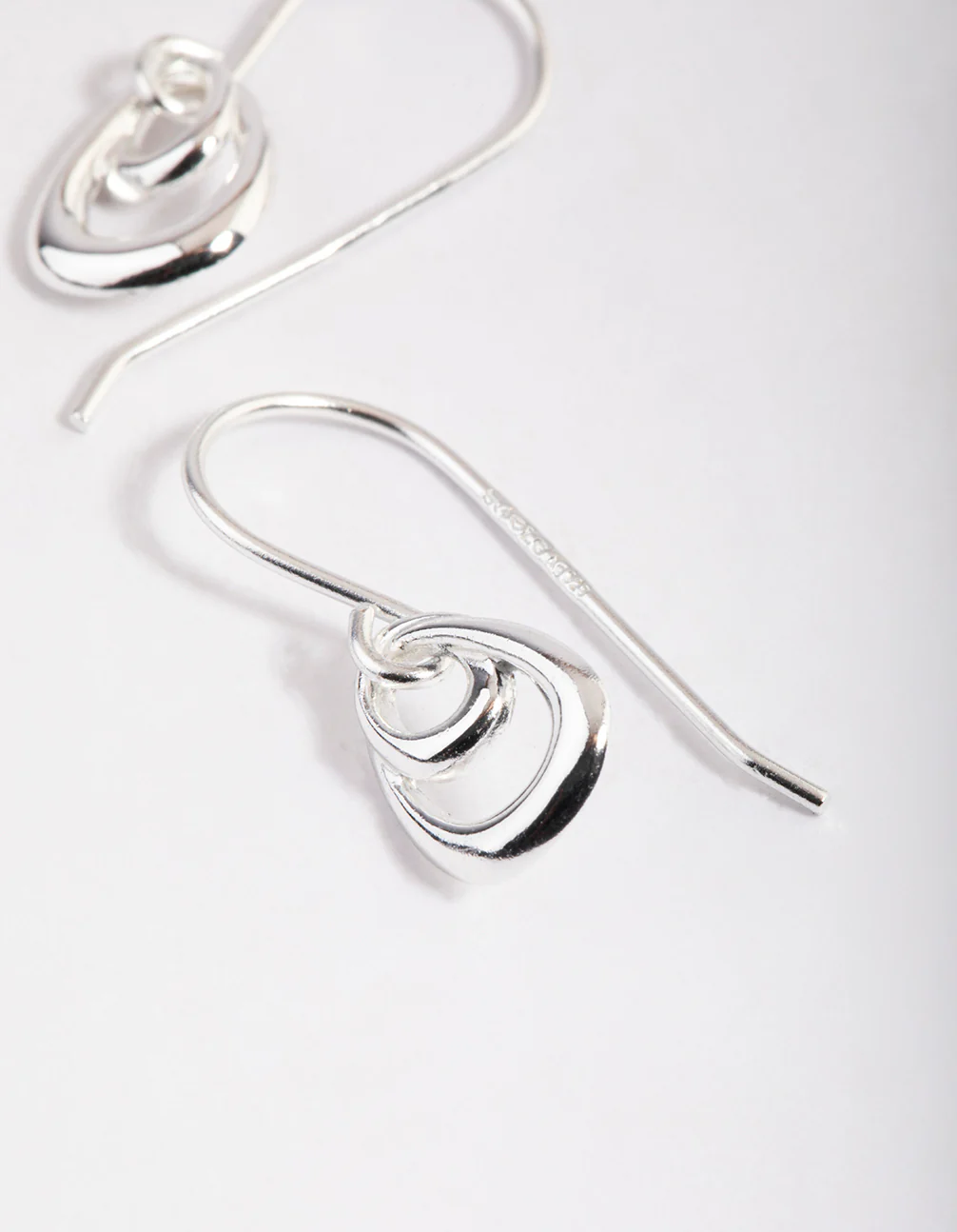 Sterling Silver Organic Drop Earrings - Image 2
