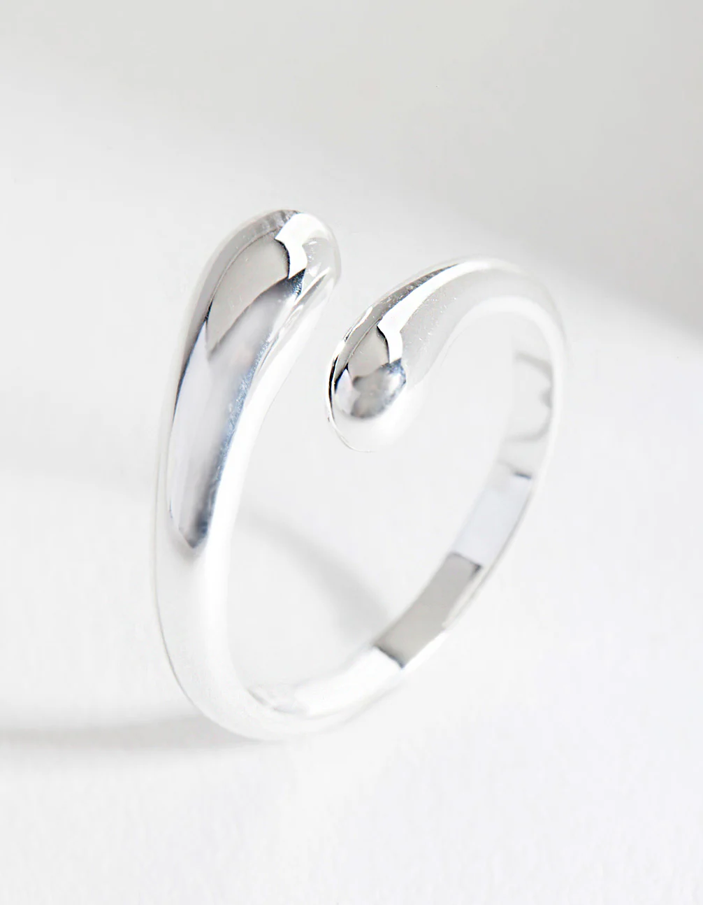 Sterling Silver Organic Open Ring - Image 4