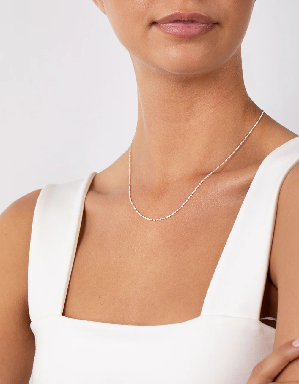 Sterling Silver Twisted Necklace - Image 3