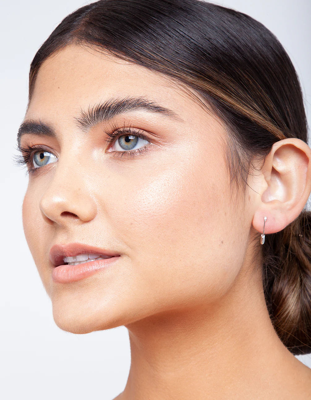 Sterling Silver Safety Pin Earrings - Image 2