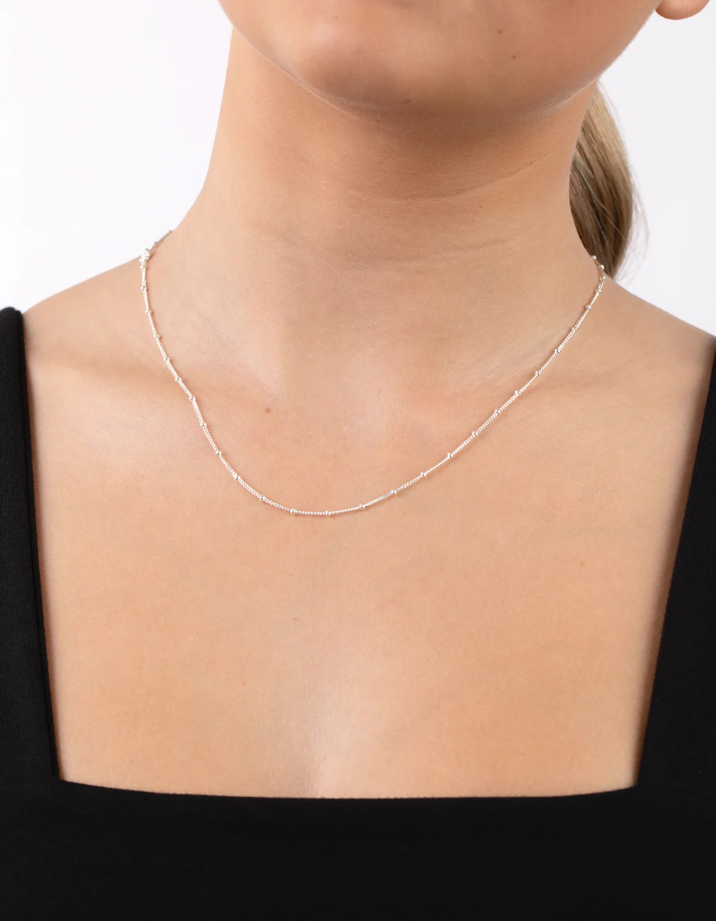 Sterling Silver Ball Chain Necklace - Image 2