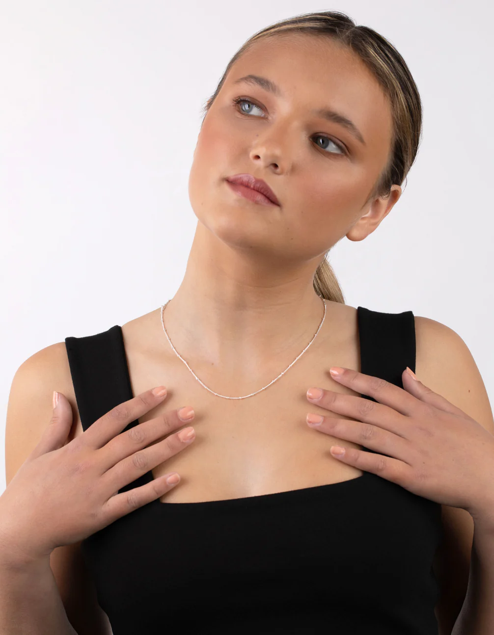 Sterling Silver Ball Chain Necklace - Image 3