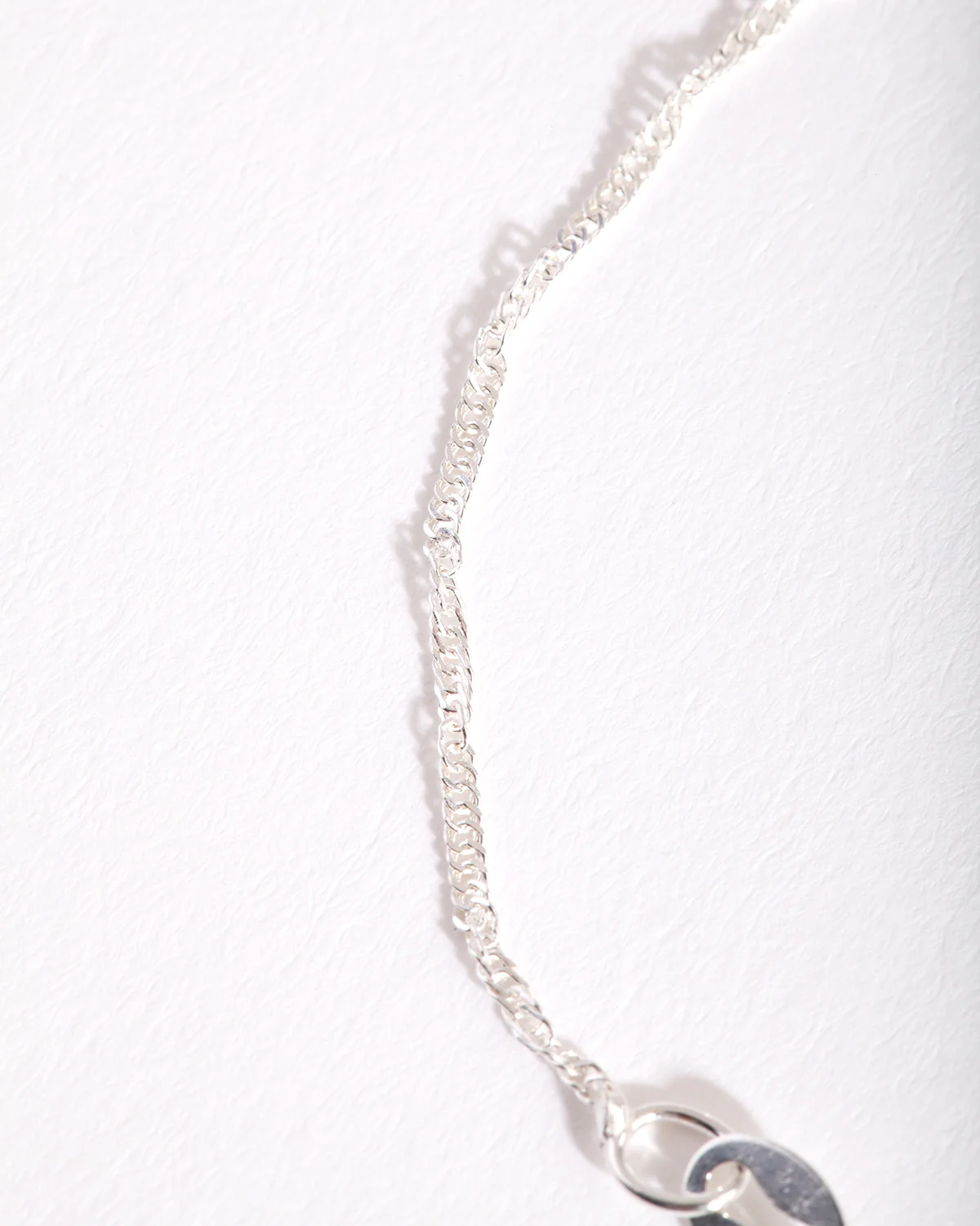Sterling Silver Singapore Chain Bracelet - Image 3
