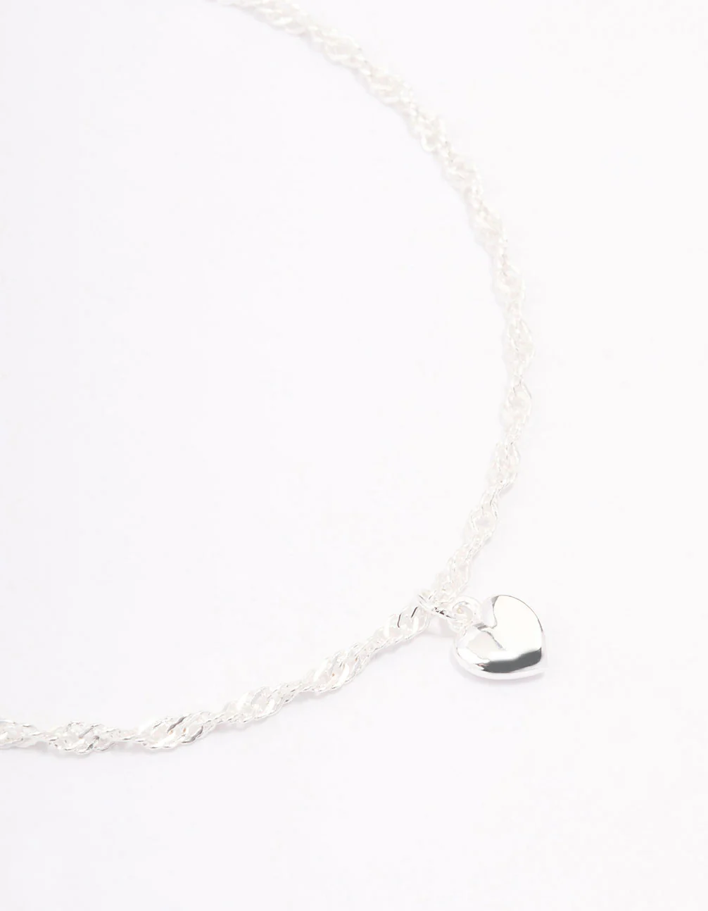 Sterling Silver Simple Heart Bracelet - Image 2