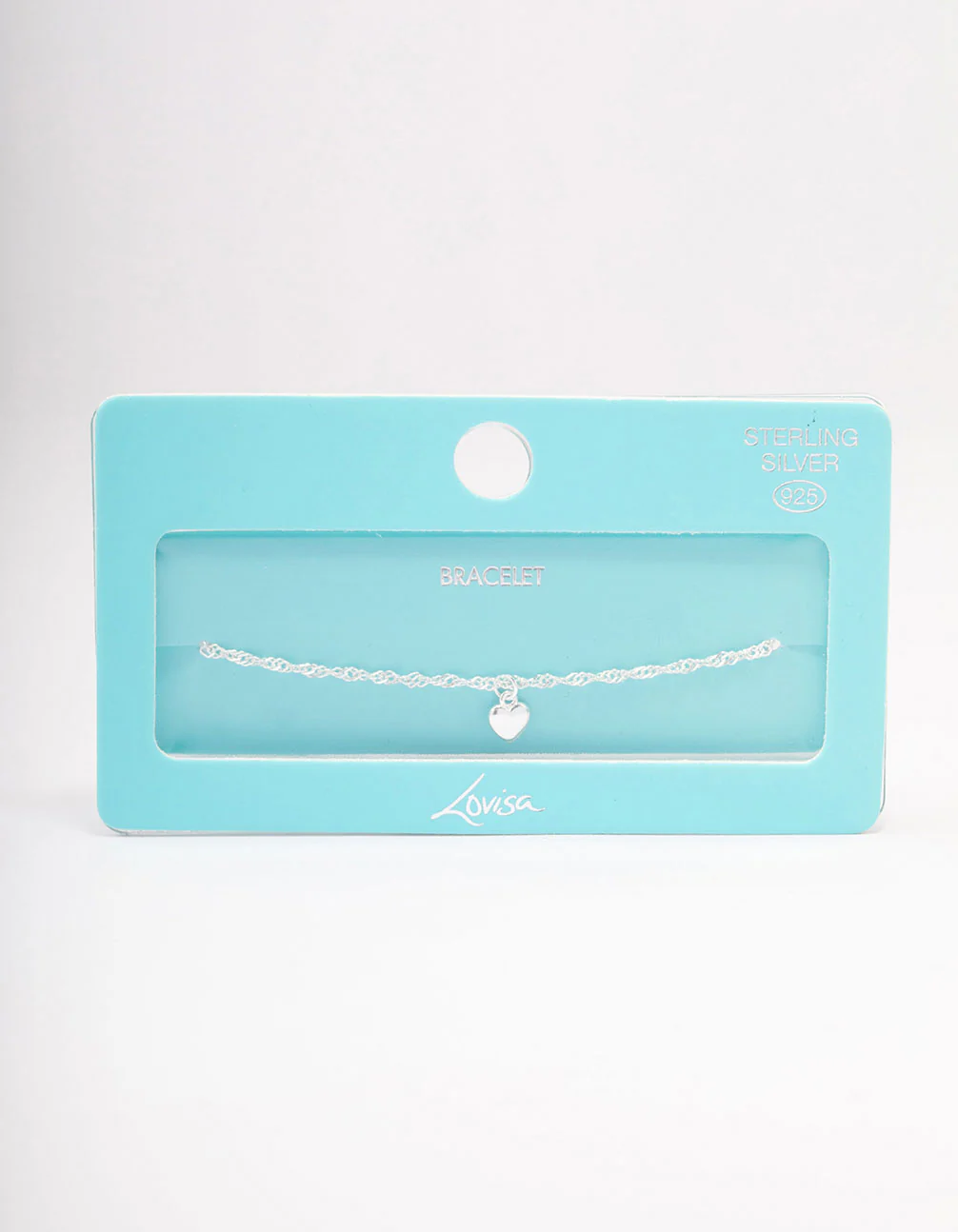Sterling Silver Simple Heart Bracelet - Image 3