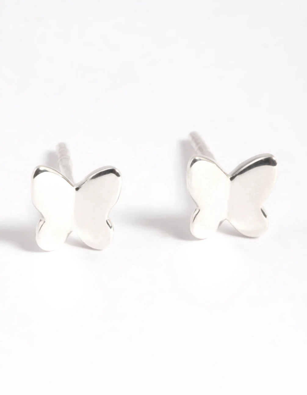 Sterling Silver Butterfly Stud Earrings - Image 3