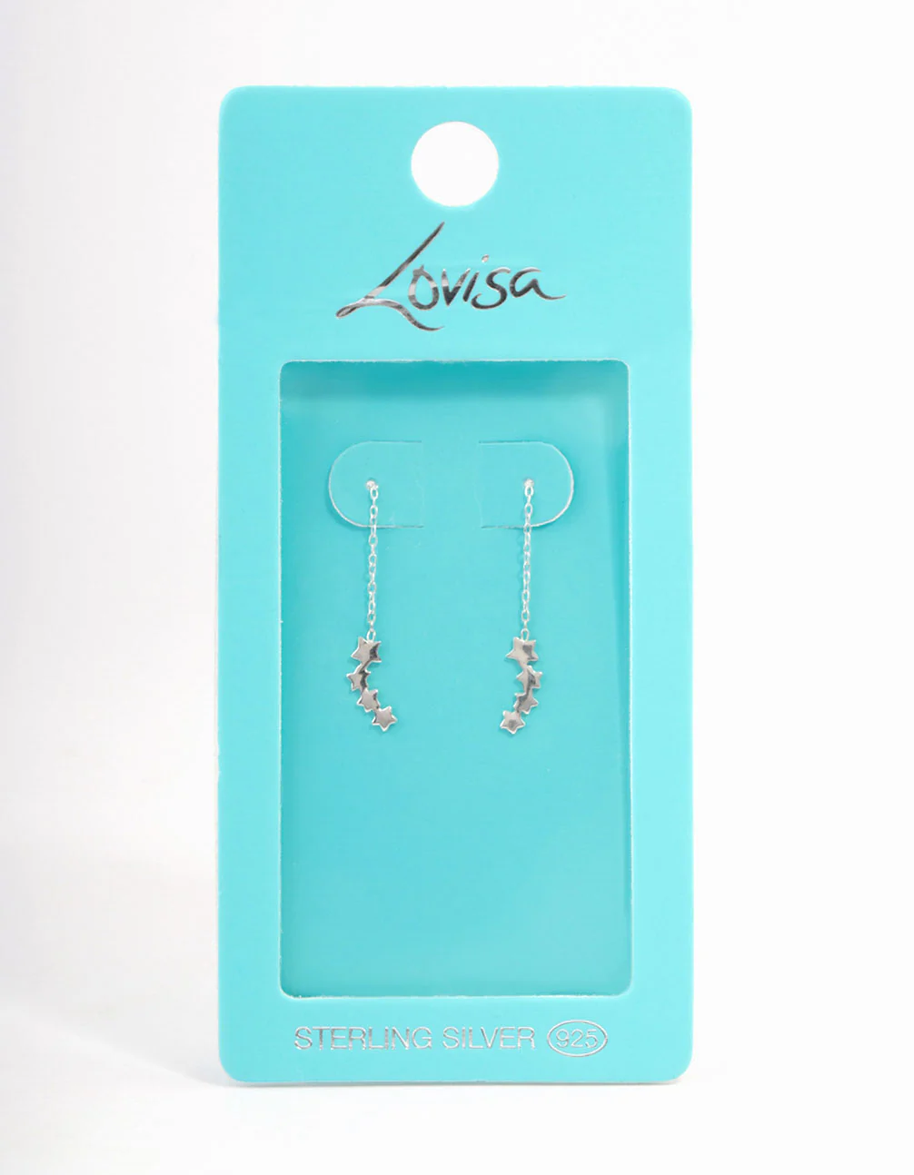 Sterling Silver Star Threader Earrings - Image 3